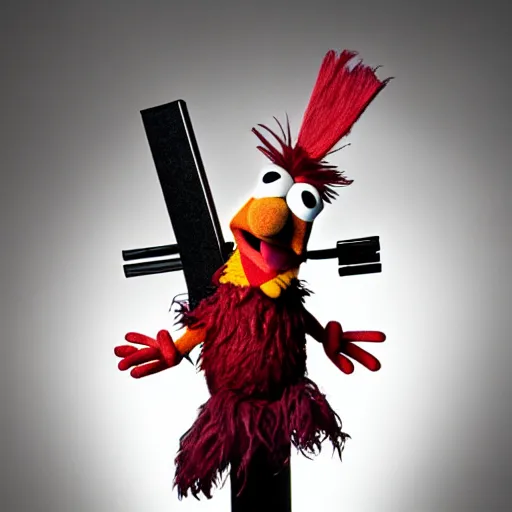 Prompt: studio portrait still of muppet!!!!! darth maul!!!!!! as a muppet muppet as a muppet, 8 k, studio lighting, key light,