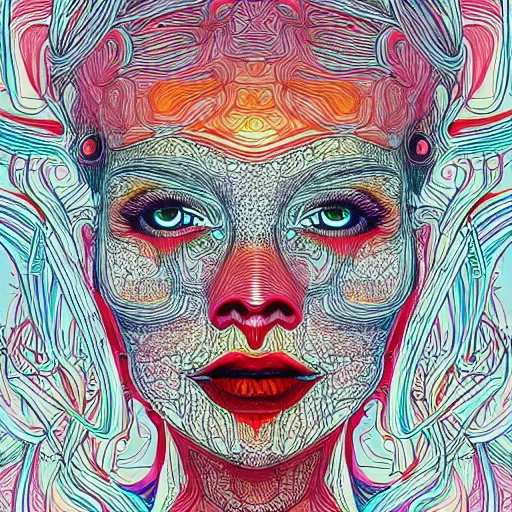 Prompt: a beautiful woman made up of carrots, an ultrafine detailed illustration by james jean, intricate linework, bright colors, final fantasy, behance contest winner, vanitas, angular, altermodern, unreal engine 5 highly rendered, global illumination, radiant light, detailed and intricate environment