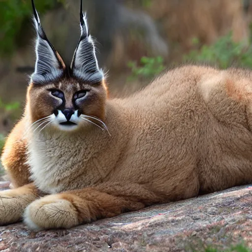 Image similar to cute fluffy caracal