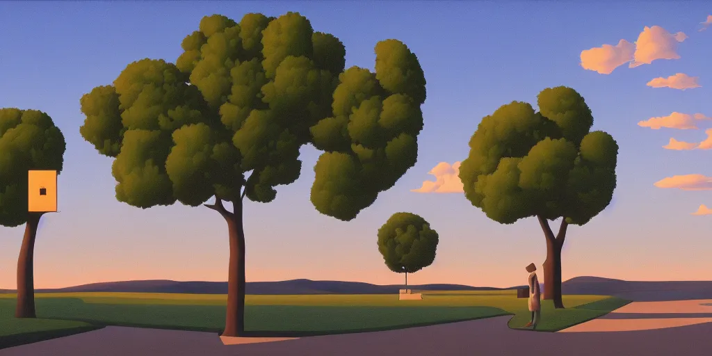 Image similar to the sign, summer evening, kenton nelson