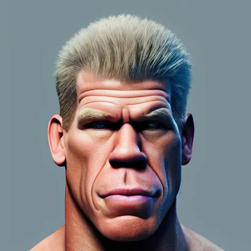 Prompt: john cena and ron perlman's lovechild realistic hyperrealistic 4 k resolution 8 k resolution highly detailed very detailed extremely detailed hd quality detailed face very detailed face extremely detailed face trending on artstation