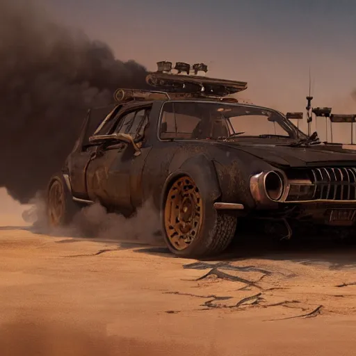 Image similar to mad max, 8 k uhd, unreal engine, octane render in the artstyle of finnian macmanus, john park and greg rutkowski