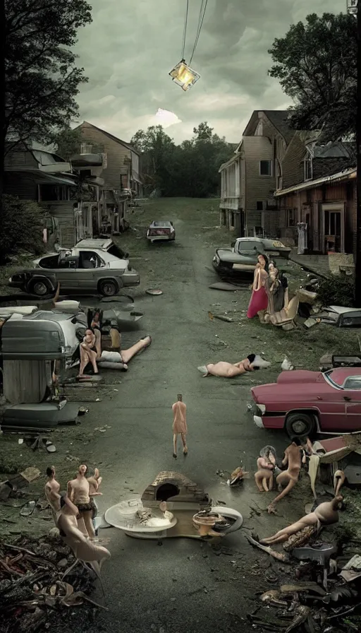 Prompt: rage, by gregory crewdson