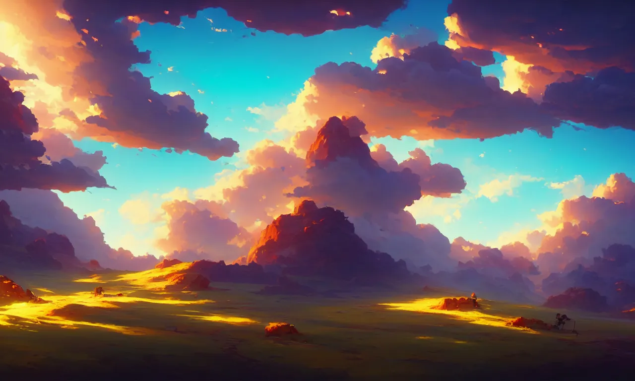 Image similar to heavenly landscape, behance hd by jesper ejsing, by rhads, makoto shinkai and lois van baarle, ilya kuvshinov, rossdraws global illumination