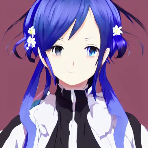 Image similar to rem from re : zero, anime, digital art