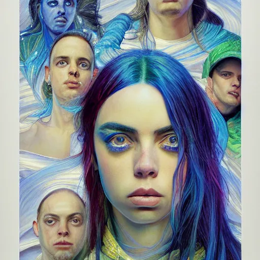 Image similar to Billie Eilish, by Mark Brooks, by Donato Giancola, by Victor Nizovtsev, by Chris Moore, by Gabriel Dawe