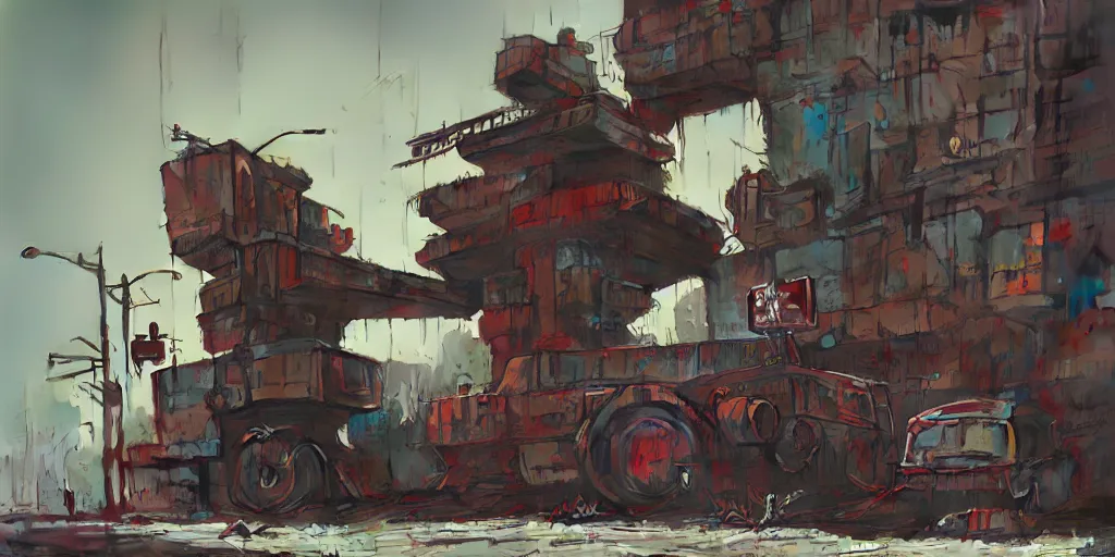 Image similar to graffiti in the style of ian mcque, brian sum, jamie hewlett, battlescared, damaged, hyperrealism, hyperrealistic, redshift render, hard surface modeling,