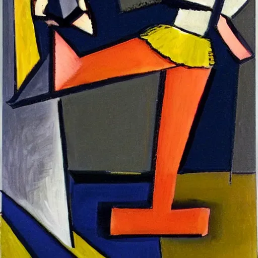 Image similar to ballet dancer cubist