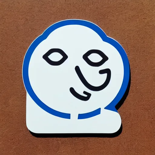 Prompt: Whatsapp sticker of a crying rain cloud.