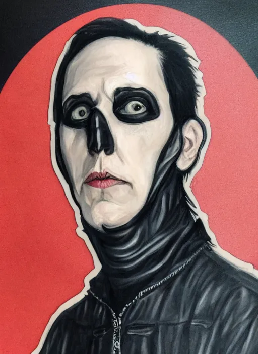 Image similar to hyper realistic portrait of tobias forge