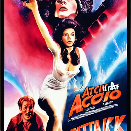 Image similar to attack of the 5 0 ft woman movie poster print