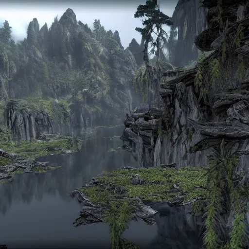 Image similar to 8k hyper realistic highly detailed HDR still of southern Lo Pan from Big Trouble in Little China in Skyrim