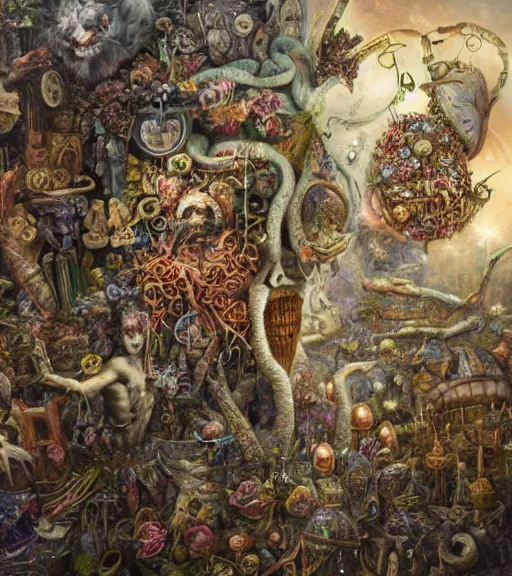 Image similar to the definition of insanity by alexandera fomina, julie heffernan, 8 k, hyper detailed.