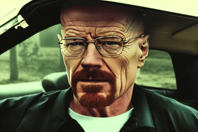 Image similar to film still of walter white as a rapper in straight outta compton movie 2 0 1 5, cinematic, movie frame, rule of thirds, 8 k