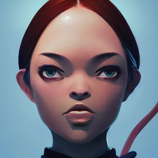 Image similar to face icon stylized minimalist contact 1 9 9 7, loftis, cory behance hd by jesper ejsing, by rhads, makoto shinkai and lois van baarle, ilya kuvshinov, rossdraws global illumination