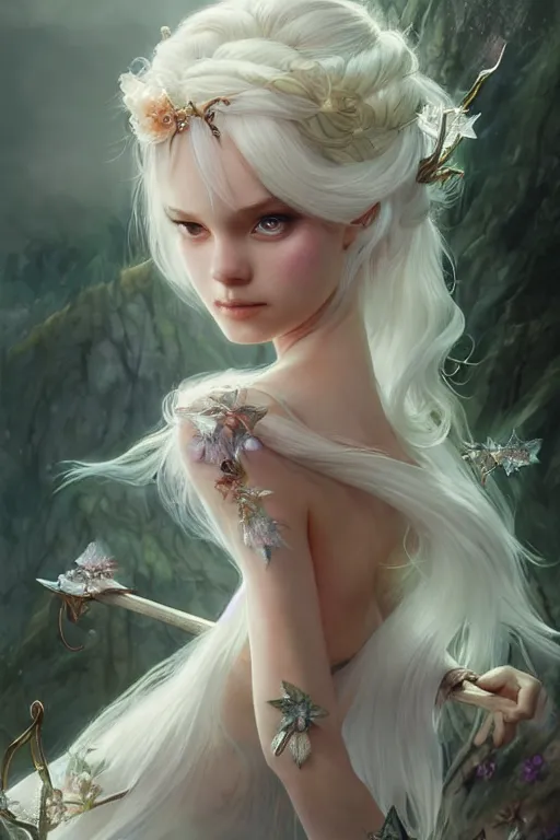 Image similar to fairy princess, highly detailed, d & d, fantasy, highly detailed, digital painting, trending on artstation, concept art, sharp focus, illustration, art by artgerm and greg rutkowski and fuji choko and viktoria gavrilenko and hoang lap