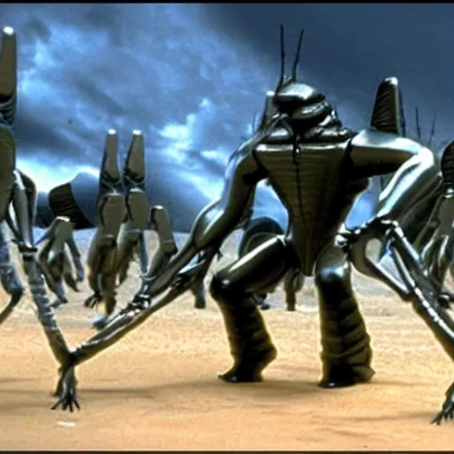 Prompt: sexy bug from starship troopers