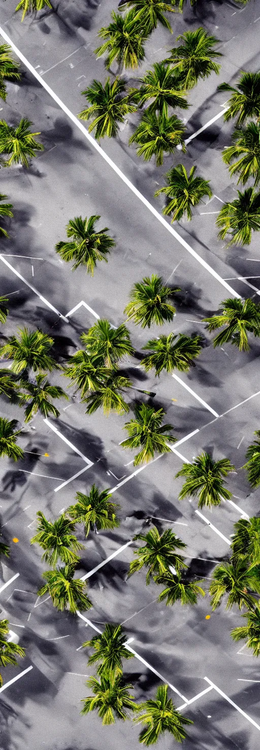 Image similar to satellite photo of sidewalk, palm trees, bicycles ways, accessible for the disabled, by professional photographer, 8 k resolution, photo, high quality