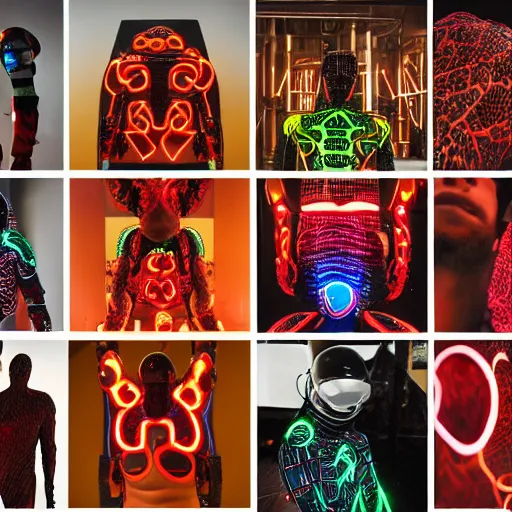 Prompt: love, diverse meat cybersuits, from behind, connection rituals, wide wide angle, vivid, elaborate, highly detailed, beautiful lighting