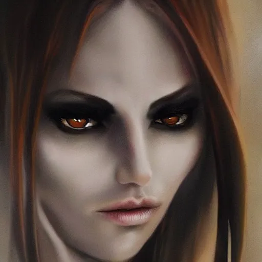 Prompt: hyperrealistic portrait of a beatiful demoness, blank eyes!!!, artstation