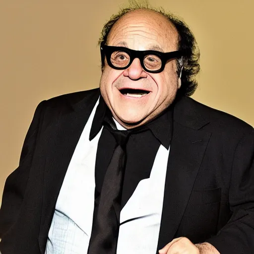 Image similar to A photo of Danny Devito in a fursuit