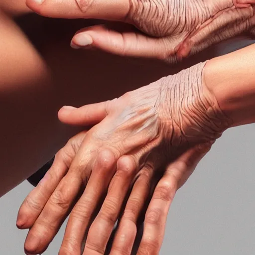 Image similar to photorealistic hands!!!!!, 4 k photorealism, by koryeba, andor kollar, pablo perdomo, serge minhulin, and anatomy for sculptors, trending on unsplash, 4 k quality, intricately defined, complexly detailed