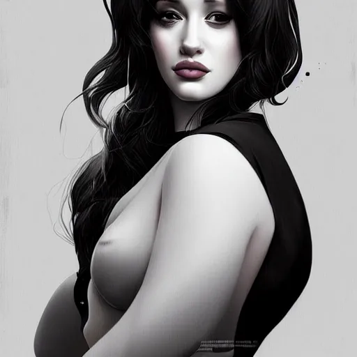 Image similar to a beautiful gina gershon christina hendricks kat dennings dolly parton instagram model by wlop and ilya kuvshinov and artgerm, symmetrical eyes, aesthetic, gorgeous, stunning, alluring, attractive, artstation, deviantart, pinterest, digital art