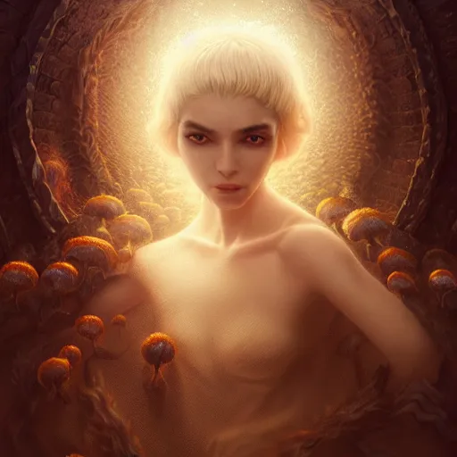 Image similar to by artgerm and agostino arrivabene, visually stunning, cinematic, ultra realistic, hyper realism, epic, octane render, unreal engine, vfx, maya, a mr evil in night club, surreal, fungal enchanter, murloc tinyfin, dread infernal, wee whelp, battle ram