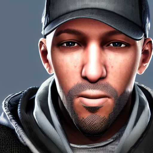 Image similar to portrait of Wrench from Watch Dogs 2 (2016 videogame)