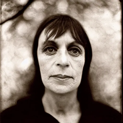 Image similar to portrait of other worldly beings, 85mm, by Diane Arbus, black and white, bokeh