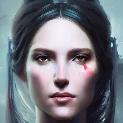 Prompt: a beautiful portrait of a goddess by greg rutkowski and raymond swanland, trending on artstation, ultra realistic digital art