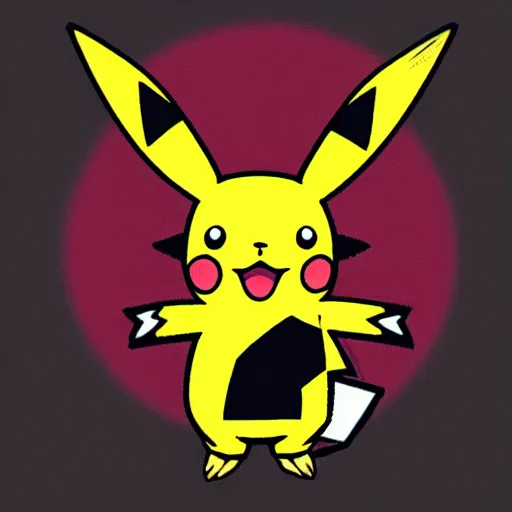 Image similar to a cute pikachu is angry, anime style