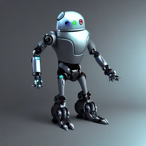 Prompt: sci-fi robot pet design, render, art stating trending