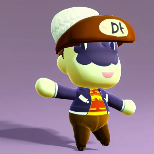 Prompt: drake the rapper in the style of animal crossing, 3 d render