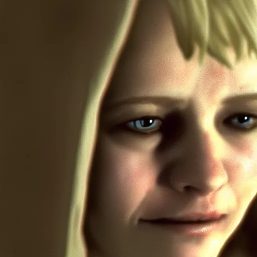 Prompt: close up portrait of heather mason in silent hill 3, 8 k, realistic,