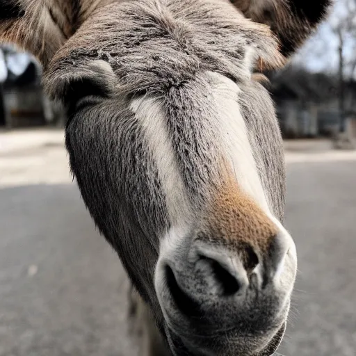 Prompt: Photo of a Donkey