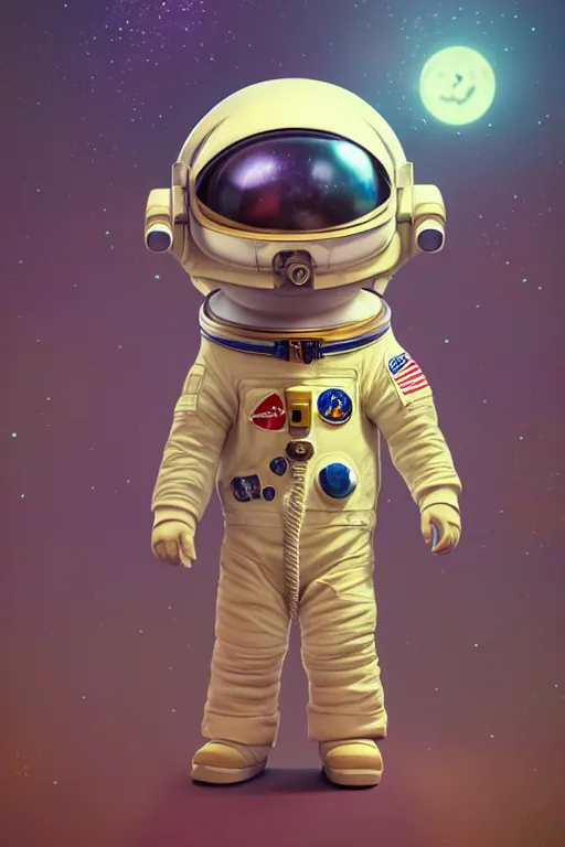 Prompt: astronaut isometric 3d, ultra hd, character design by Mark Ryden and Pixar and Hayao Miyazaki, unreal 5, DAZ, hyperrealistic, octane render, cosplay, RPG portrait, dynamic lighting, intricate detail, summer vibrancy, cinematic