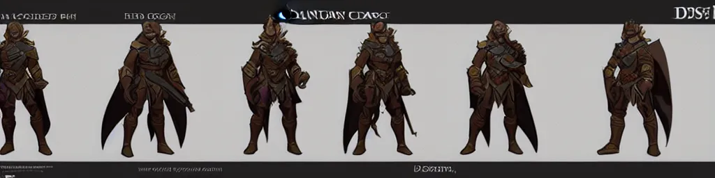 Image similar to dnd paladin character turnaround sheet, rpg, isometric render, d & d, trending on artstation