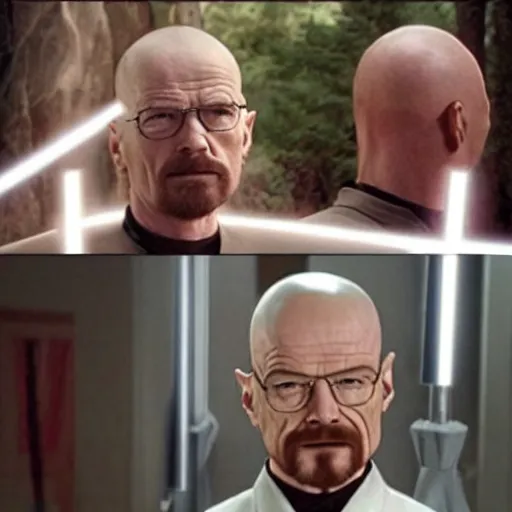 Image similar to walter white is a sith lord from star wars