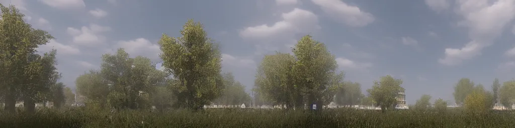 Prompt: source engine skybox of Pruszków by Andrei Tarkovsky, highly detailed render