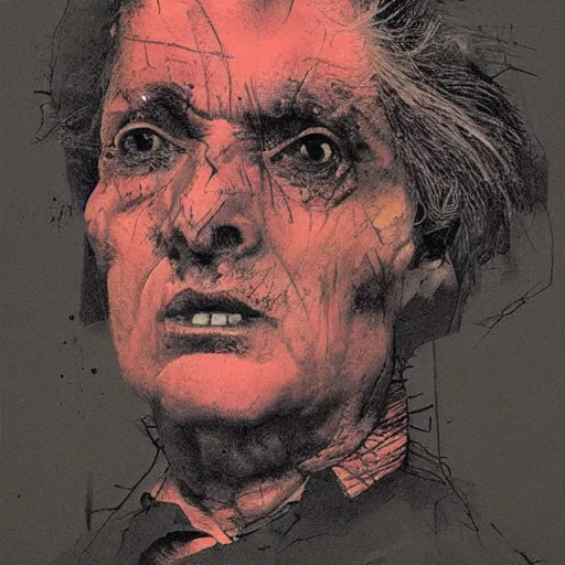 Image similar to portrait no. 1, mixed media, by lee ellis and francisco goya, insane!