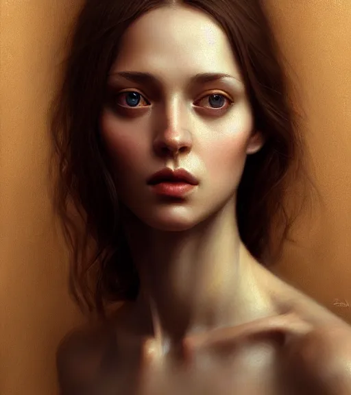 Image similar to portrait of a woman, heightened detail, poised, intense emotion, detailed facial expression, detailed surroundings, intricate, elegant, highly detailed, centered, digital painting, artstation, concept art, smooth, sharp focus, illustration, by ( leonardo da vinci ), wlop