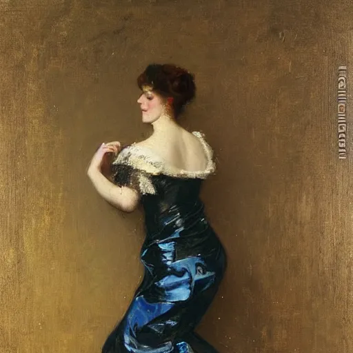 Image similar to a young woman dancing by alfred stevens