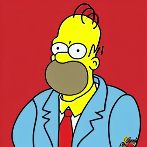 Prompt: Homer Simpson in the style of Andy Warhol