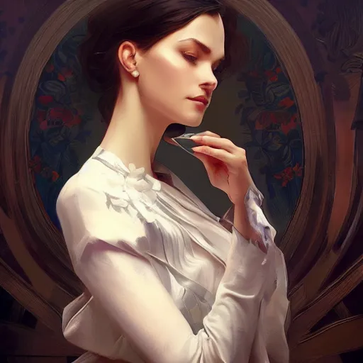 Image similar to Sanna Marin. Elegant, intricate, digital painting, artstation, concept art, smooth, sharp focus, illustration, art by artgerm and greg rutkowski and alphonse mucha