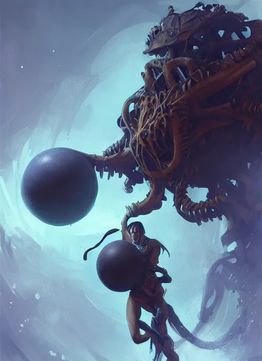 Prompt: Davy Jones holding a basketball, elegant, digital painting, concept art, smooth, sharp focus, illustration, from StarCraft by Ruan Jia and Mandy Jurgens and Artgerm and William-Adolphe Bouguerea