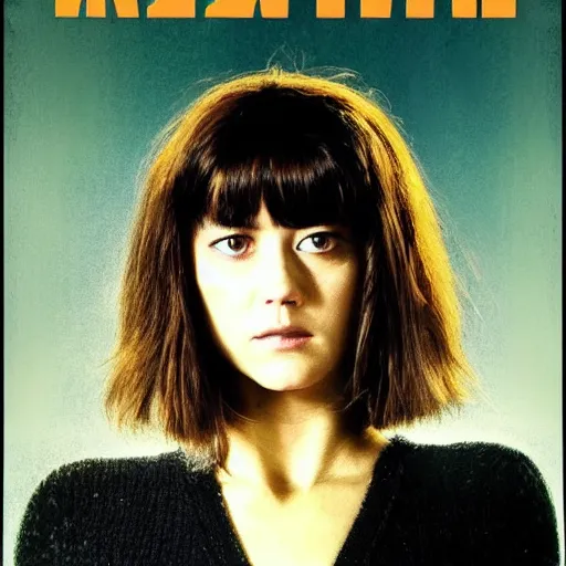 Image similar to mary elizabeth winstead, italian horror, giallo movie poster!!, sharp focus, smooth, psychedelic