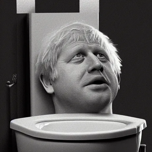 Prompt: boris johnson as a toilet, photorealistic, highly detailed 8 k