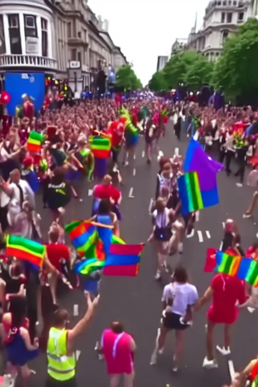 Image similar to pride parade london cctv footage