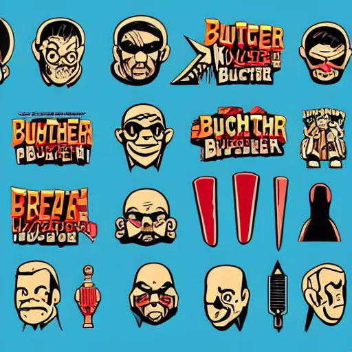 Image similar to nintendo, butcher billy, god, stop motion, vinyl action figure, smooth and clean vector curves